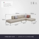 Sofa góc da đầu lớp da bò Scandinavia phong cách nhẹ nhàng phòng khách hiện đại tối giản hoàn thiện kết hợp sofa da - Ghế sô pha