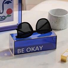 Ящики для хранения очков 亚克力眼镜盒高级感ins透明墨镜盒太阳镜收纳盒创意摆件家居饰品