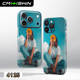 Iced Coffee Drink Melting Ice Pattern Phone Case for iPhone 17, 16, 15, 14 and 13