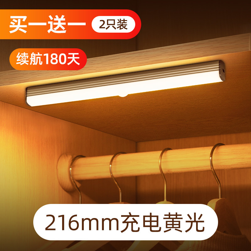 灯家用过道楼梯声控智能楼道光控长条床头灯衣柜充电