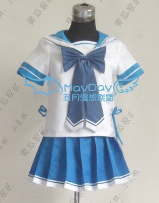 taobao agent [May-Day May ● COS uniforms] Blue and white summer sailors such as Ari/Lei Ji of the scarlet bullet