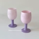 Розово-фиолетовая сиреневая чашка для влюбленных