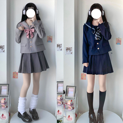 taobao agent Japanese base genuine student pleated skirt, suit, jacket, top, sleeves, set, long sleeve