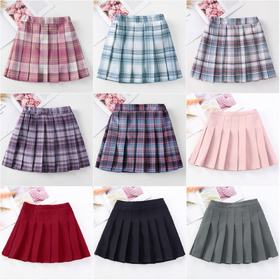 taobao agent Summer children's mini-skirt teenage, cotton student pleated skirt