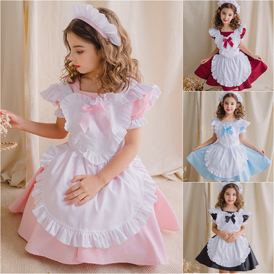 taobao agent Children's classic cute dress, girl's skirt, small princess costume, Lolita style