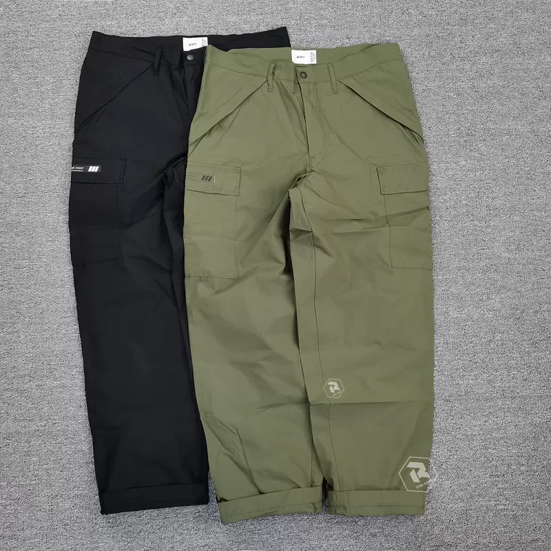 飘渺现货WTAPS JUNGLE STOCK TROUSERS双褶口袋休闲工装长裤21SS-Taobao