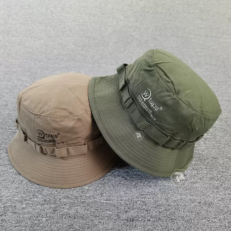 飘渺现货WTAPS JUNGLE 02 HAT COTTON.TWILL刺绣斜纹布渔夫帽21AW-Taobao