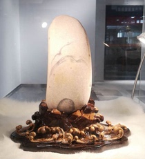 Ювелирный камень 黄河石水冲原石精品奇石观赏图文美石收藏石画面石鹅卵景观石寓意