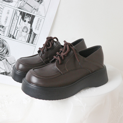 taobao agent High Japanese footwear for leather shoes English style platform, British style