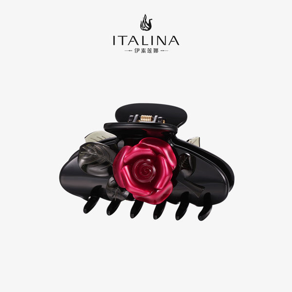 Модный аксессуар для волос, красная заколка-крабик, европейский стиль