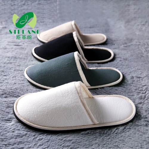 Одноразовые тапочки, нескользящая комфортная дышащая ткань на платформе, увеличенная толщина, делается под заказ, с печатью вашего логотипа