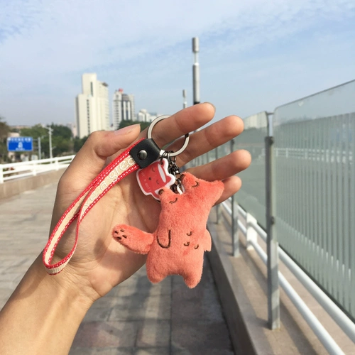 Брендовая креативная милая подвеска для влюбленных, бархатный креативный брелок, плюшевая, подарок на день рождения