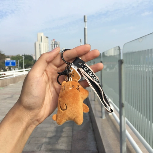 Брендовая креативная милая подвеска для влюбленных, бархатный креативный брелок, плюшевая, подарок на день рождения