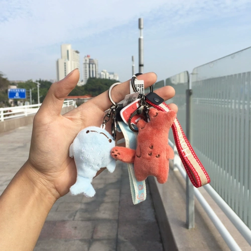 Брендовая креативная милая подвеска для влюбленных, бархатный креативный брелок, плюшевая, подарок на день рождения