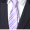 手打款9cm领带a65紫色白条