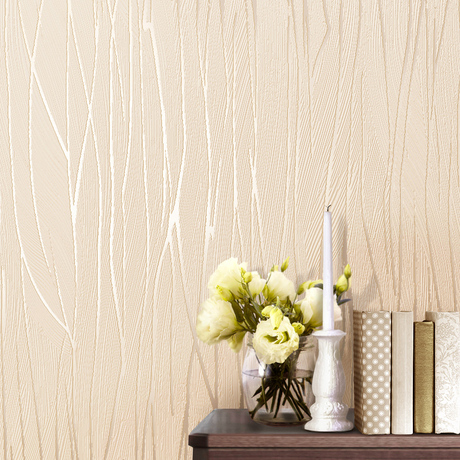 00       德尔菲诺壁纸客厅无纺布墙纸素色简约纯色条纹壁纸3d卧室