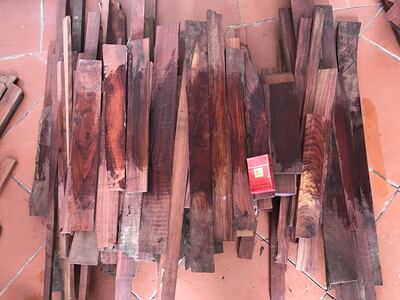 Xiaoye Rosewood Zanbia Blood Sandalwood Corner Material Board 4 Catties 28 Юань бесплатная доставка DIY