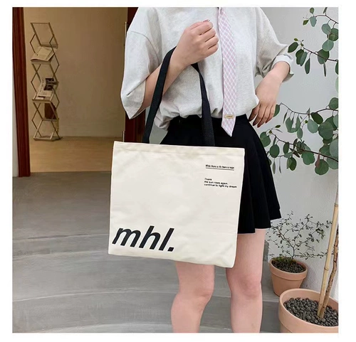 Вместительная и большая сумка на одно плечо для отдыха, универсальный белый тканевый мешок