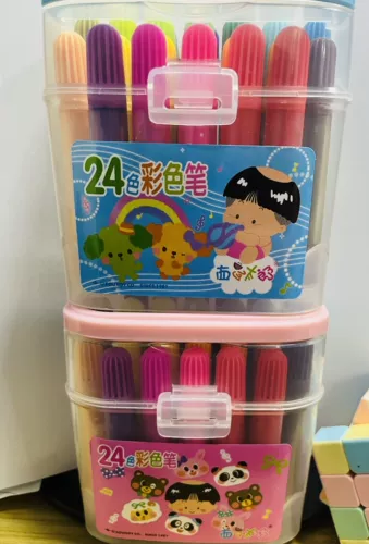 Акварель, мелки, детские экологичные цветные карандаши, 24 цветов, 36 цветов