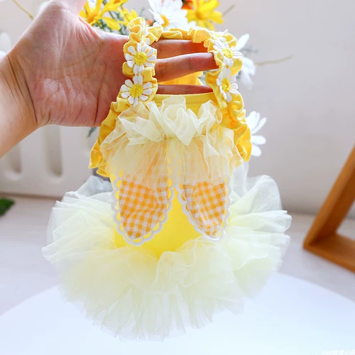 Тонкий летний наряд маленькой принцессы, платье без рукавов, юбка, эффект подтяжки