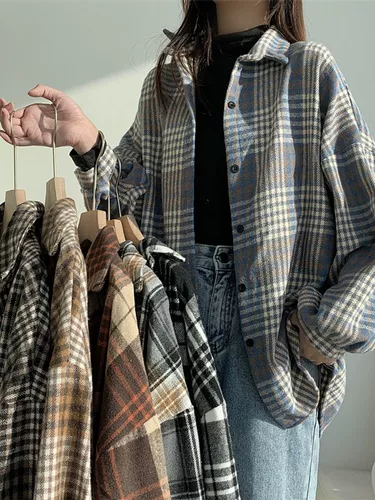 Сексуальная ретро рубашка, куртка, французский ретро стиль, оверсайз, увеличенная толщина