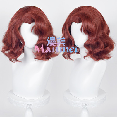 taobao agent Manmei Harry Magic Awakening Ported Daniel Peijie COS wig red -brown curly hair