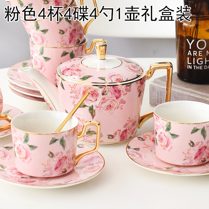 ins English style tea afternoon tea ceramic tea set set creative home