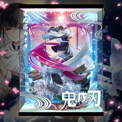 taobao agent 【Move】Rubik's Cube Ghost Destroy Shine Flower Falling Charlona GK hand -made statue dedicated display box