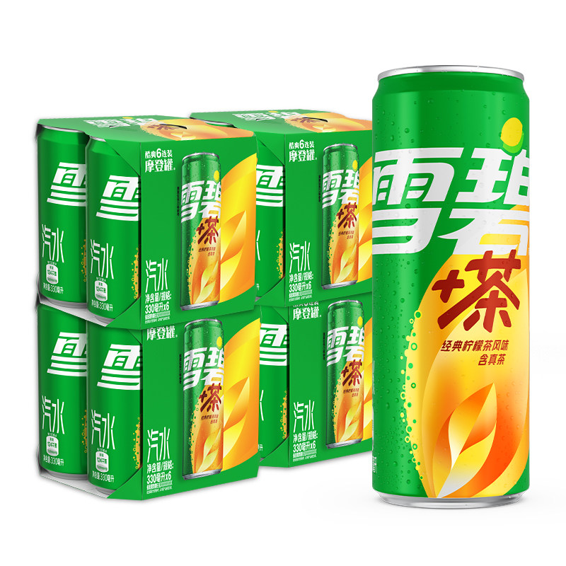   可口可乐 雪碧茶罐装经典柠檬茶 330ml×24听 57.8元 （需用券） 