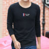 Long-sleeved three-color-black