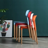 Hokeson Custom Staul Sffore маленький квартира для обеденного кресла с посадкой в ​​деревянные AE без кресла, современный минималистский дом