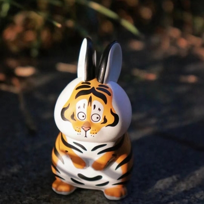 taobao agent Genuine Baichang Fat Tiger 2 Blind Box Blind Blind Uncle Uncle Ma's cute tiger doll toy gifts handles hand