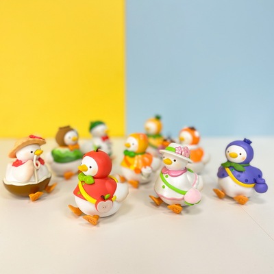 taobao agent Crooked melon DakeDuck Da but duck good luck fruit cute girl peripheral birthday gift swing hand -made blind box