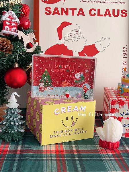 Thefifthmoon рождество Атмосфера зима низ Снег снеговик плывун плавать жидкость фоторамка