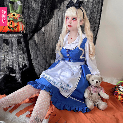 taobao agent Doll, dress, clothing, long skirt, halloween, cosplay