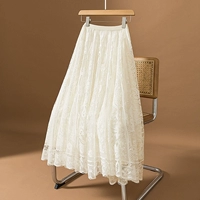 Абрикосовая расширенная юбка, короткий жакет, изысканный стиль, высокая талия, большой размер