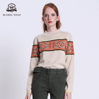 [Tmall] Различные элементы длинных рукавов с длинными длинными рукавами в сезоне столкновения, мягкая теплая шерсть, смешанная пряжа