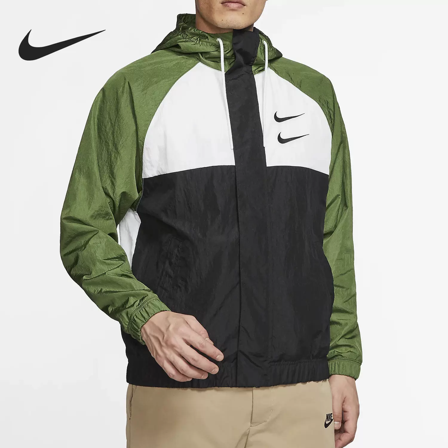 Nike/耐克正品2021新款男子运动休闲连帽夹克外套DJ9647-010-Taobao