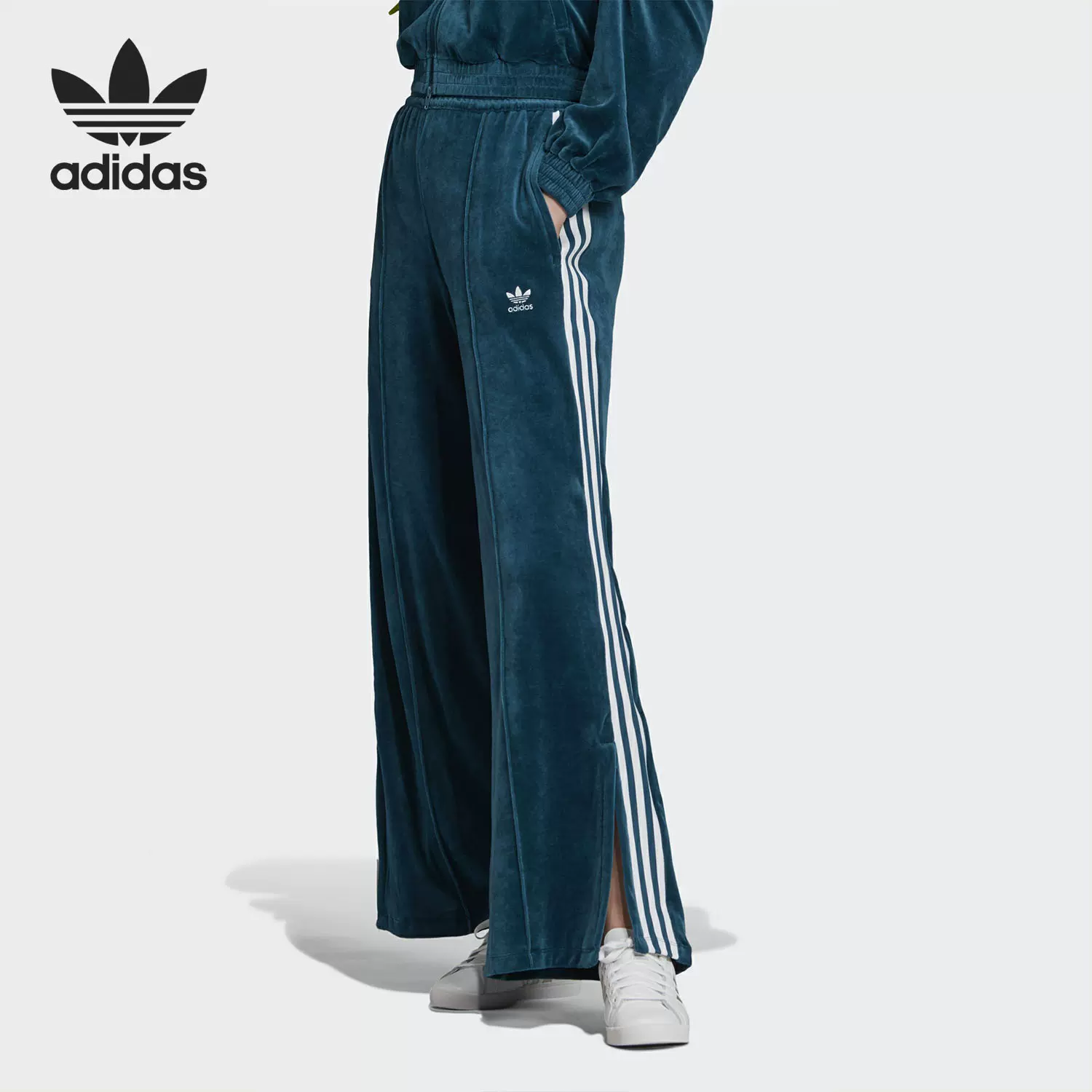 Adidas/阿迪达斯三叶草Track Pants 女子宽松阔腿运动裤GV2927-Taobao