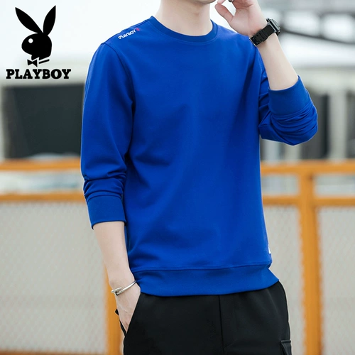 Playboy, толстовка, флисовый демисезонный лонгслив для отдыха, футболка, 2022, в корейском стиле