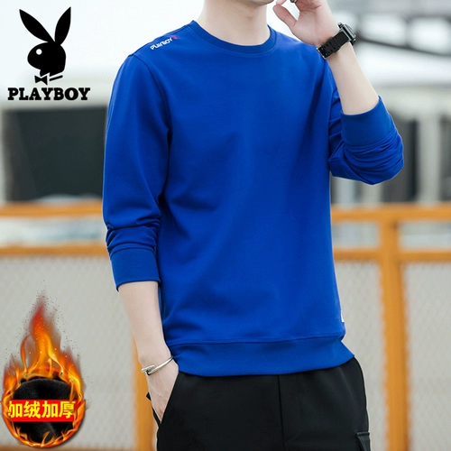 Playboy, толстовка, флисовый демисезонный лонгслив для отдыха, футболка, 2022, в корейском стиле