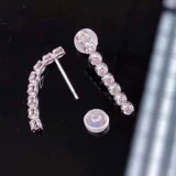 Ювелирное украшение, длинные серьги, золото 750 пробы