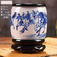 W420 Blue and White Horse для успешного держателя пера