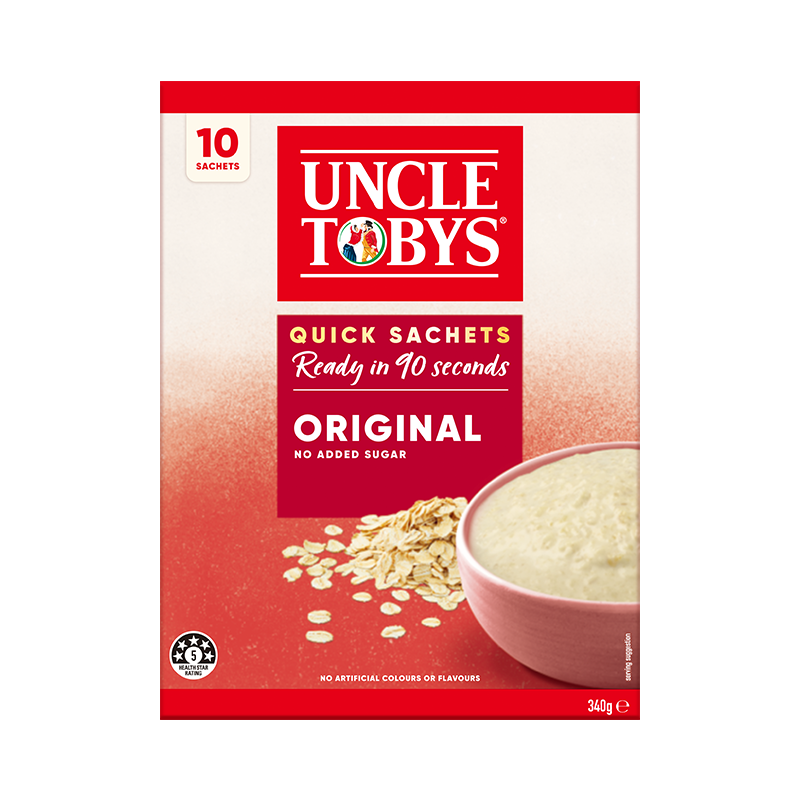 【新品上市】雀巢Uncle Tobys澳洲进口即食燕麦粥全谷物早餐麦片