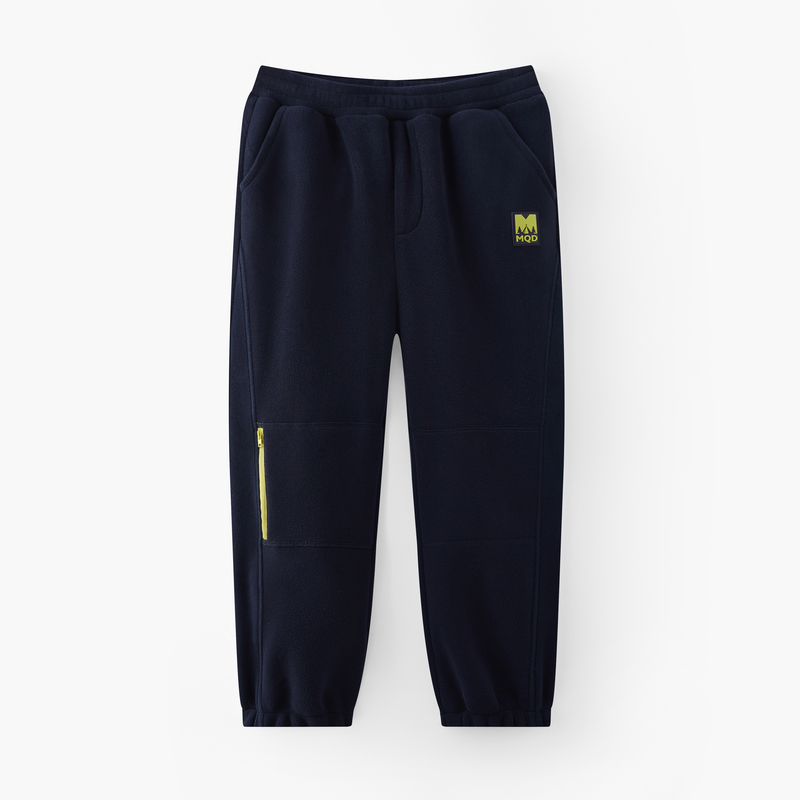 [VIP]MQD童装儿童加绒针织裤2025冬季新款男童加厚奥粒绒卫裤运动