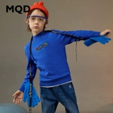 MQD Трикотажный зимний детский удерживающий тепло свитер подходит для мужчин и женщин, детская одежда, высокий воротник, в корейском стиле