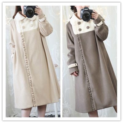 taobao agent Winter cute woolen coat, jacket, mid-length