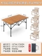 [Пакет четырех -частных] складной таблицы сплава прямоугольного сплава+K Mitt Chair