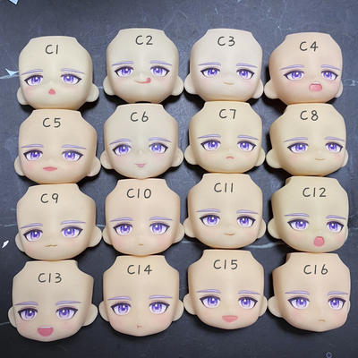 taobao agent [One thing, one shot, do not retreat] Purple pupil character GSC clay water sticker finished face face replacement of face OB