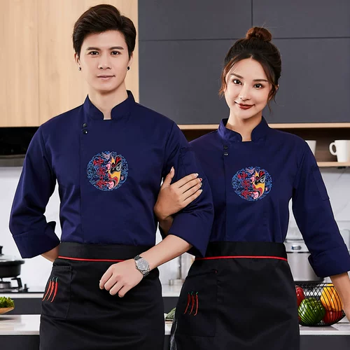 Демисезонный лонгслив для работы, короткий рукав, с вышивкой